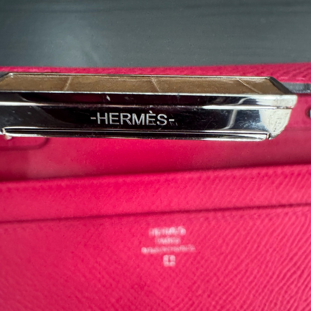 Hermès Constance Wallet To Go – Rose Extreme Epsom Sable Alligator “H” 2016 - Picture 12 of 16